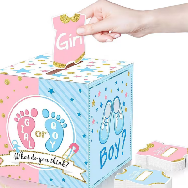 Caja de Votación para Revelación de Género ¿Niño o Niña?